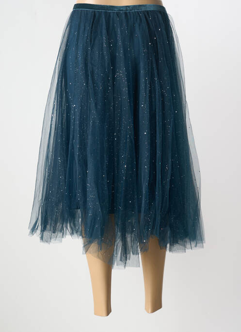 Jupe mi-longue bleu CREAM pour femme