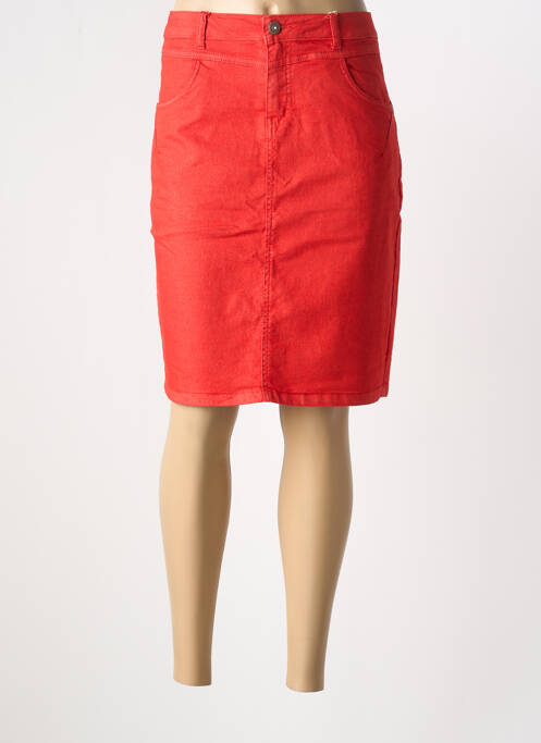 Jupe mi-longue rouge CREAM pour femme