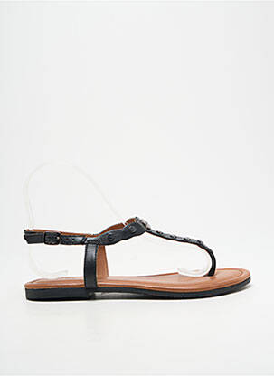 Tongs tissage satiné talon plat jusqu'à 3cm noir MEXX femme