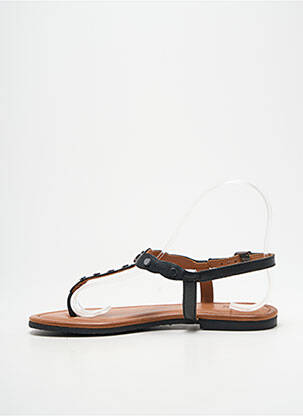 Tongs tissage satiné talon plat jusqu'à 3cm noir MEXX femme