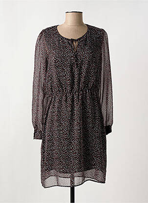 Robe mi-longue coupe fluide manches longues noir MERI & ESCA femme