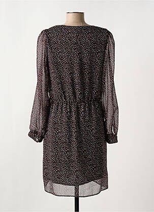 Robe mi-longue coupe fluide manches longues noir MERI & ESCA femme
