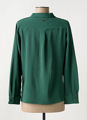 Chemisier coupe fluide manches longues vert GRIFFON femme