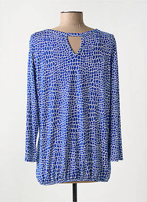 Top imprimé fantaisie manches longues bleu BATIDA femme