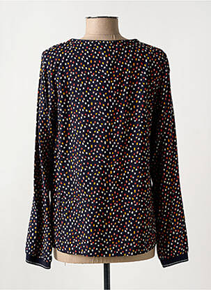 Blouse imprimé fantaisie manches longues bleu ELLE EST OU LA MER femme
