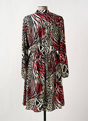 Robe mi-longue coupe fluide manches longues noir BATIDA femme