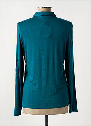 Chemisier coupe fluide manches longues bleu SURKANA femme