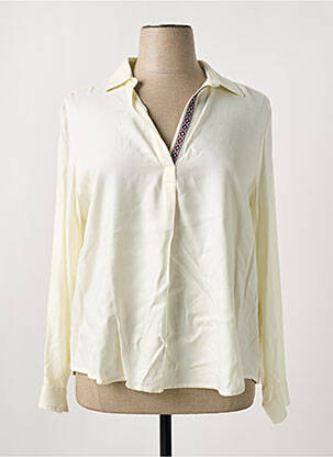 Chemisier coupe fluide manches longues beige TINTA femme