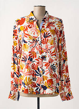 Chemisier orange ELLE EST OU LA MER pour femme