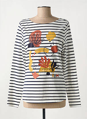 Top blanc ELLE EST OU LA MER pour femme