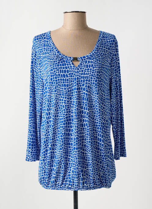 Top imprimé fantaisie manches longues bleu BATIDA femme