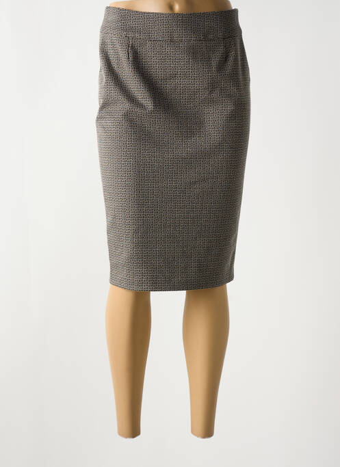 Jupe mi-longue noir GEVANA pour femme