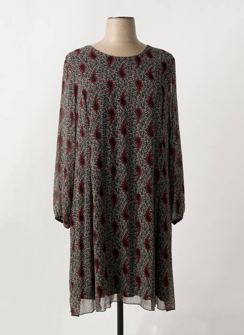 Robe mi-longue noir GEVANA pour femme