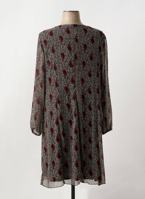 Robe mi-longue noir GEVANA pour femme