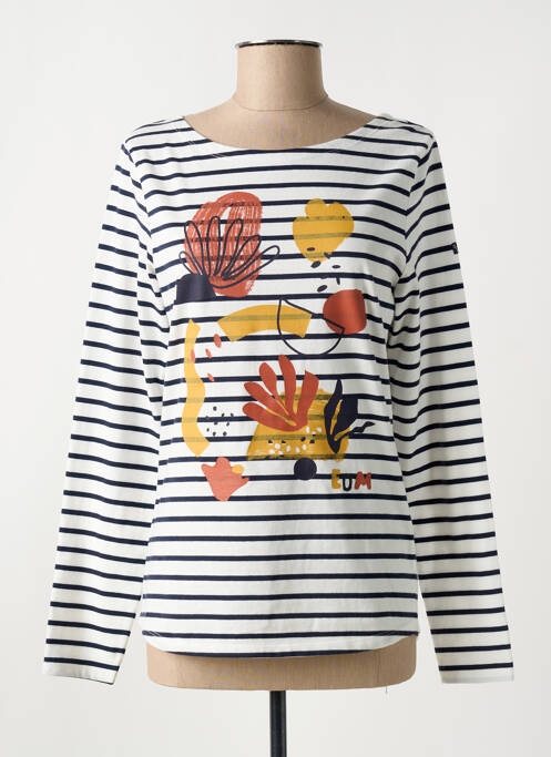 Top blanc ELLE EST OU LA MER pour femme