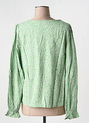 Blouse imprimé fantaisie manches longues vert CREAM femme