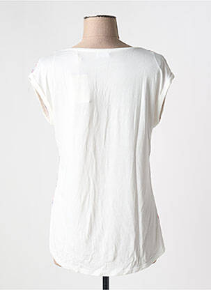 T-shirt col v manches courtes rose C'EST BEAU LA VIE femme
