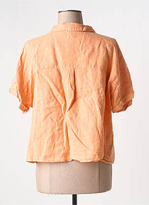 Chemisier coupe droite manches courtes orange C'EST BEAU LA VIE femme