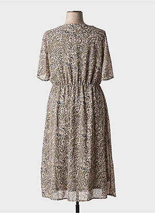 Robe mi-longue coupe fluide manches courtes vert ONLY CARMAKOMA femme