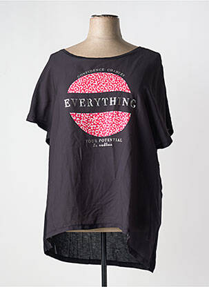 T-shirt coupe droite manches courtes noir ONLY CARMAKOMA femme
