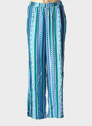 Pantalon large tissage popeline taille normale bleu ONLY CARMAKOMA femme