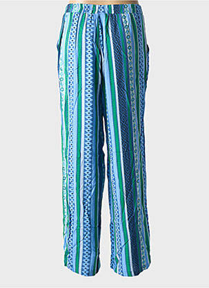 Pantalon large tissage popeline taille normale bleu ONLY CARMAKOMA femme