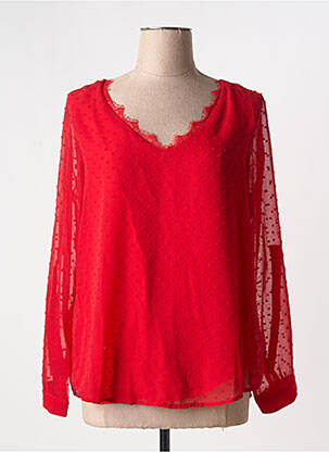 Blouse rouge BY ONE pour femme