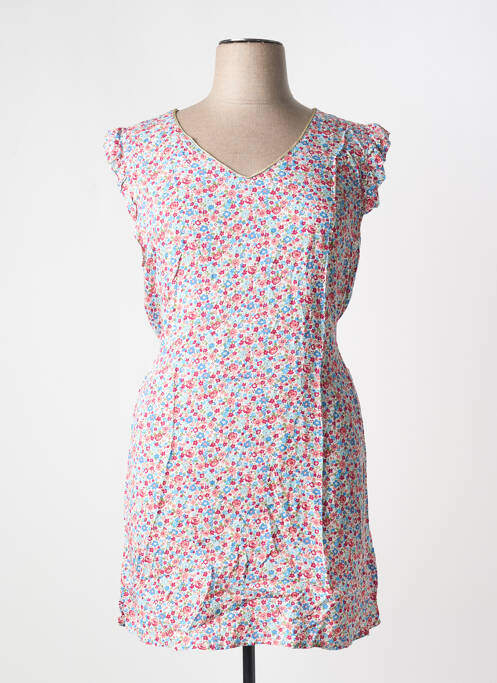Robe courte sans manche sans manche rose CHRISTY femme