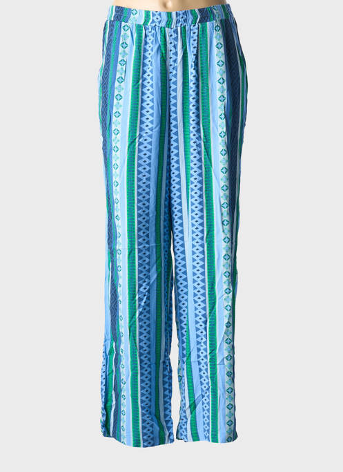 Pantalon large tissage popeline taille normale bleu ONLY CARMAKOMA femme