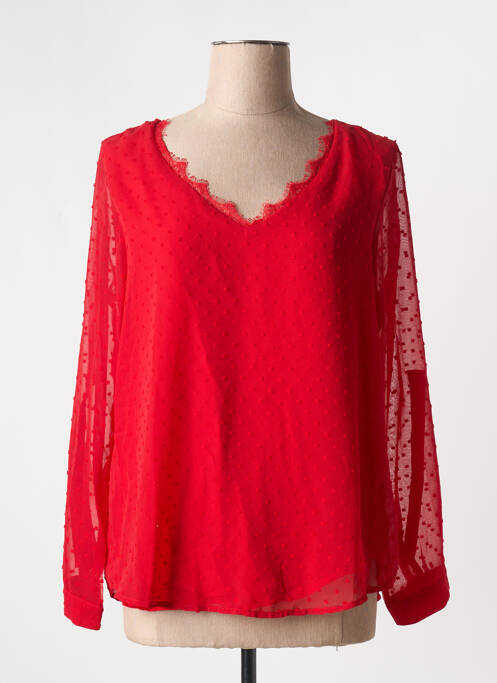 Blouse rouge BY ONE pour femme