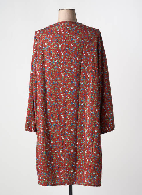 Robe mi-longue marron RENATTO BENE pour femme