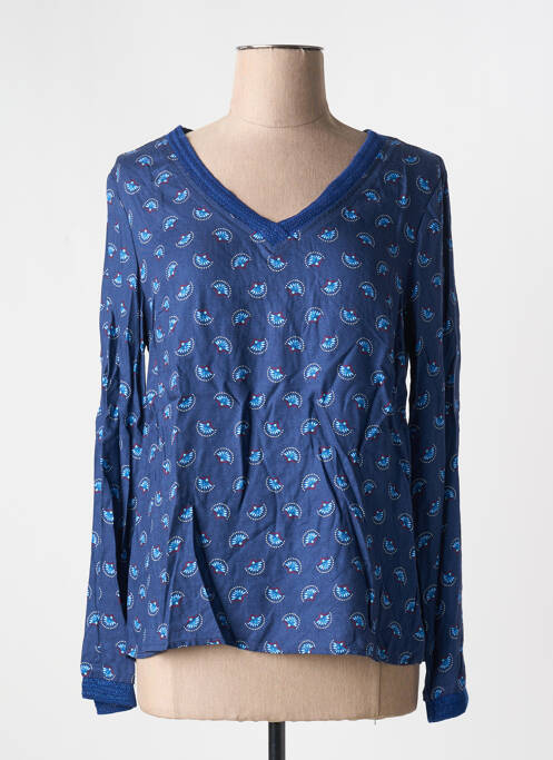 Top bleu C'EST BEAU LA VIE pour femme