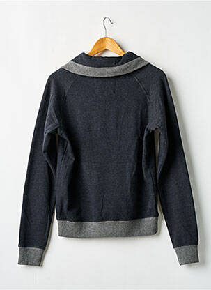 Sweat-shirt col camionneur manches longues gris SOLID homme