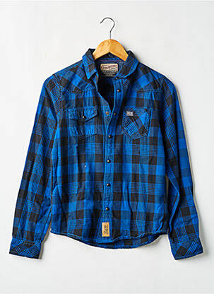 Chemise manches longues manches longues bleu PETROL INDUSTRIES garçon