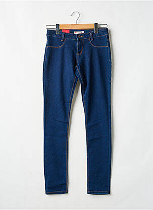 Jeans coupe slim stretch taille ajustable bleu LEVIS fille