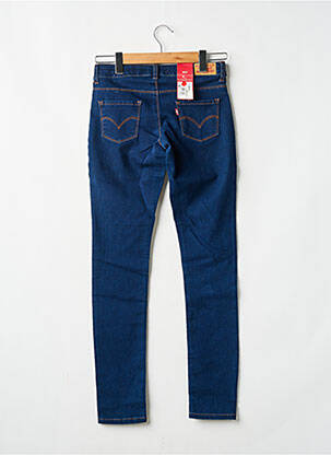 Jeans coupe slim stretch taille ajustable bleu LEVIS fille