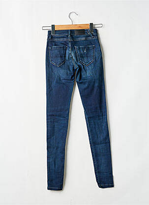 Jeans skinny tissage brut taille haute bleu DONOVAN femme