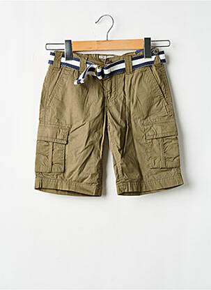 Short tissage popeline vert TEDDY SMITH garçon