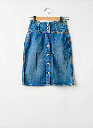 Jupe mi-longue bleu PEPE JEANS pour femme