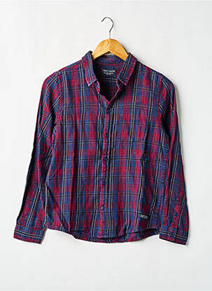 Chemise manches longues rouge TEDDY SMITH garçon