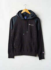 Sweat-shirt à capuche noir CHAMPION pour homme seconde vue