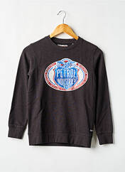 Sweat-shirt noir PETROL INDUSTRIES pour garçon seconde vue