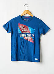 T-shirt bleu TEDDY SMITH pour garçon seconde vue