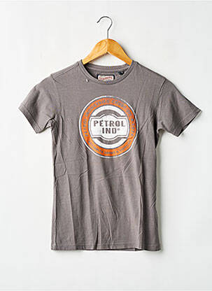 T-shirt gris PETROL INDUSTRIES pour garçon
