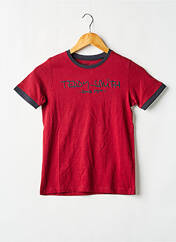 T-shirt rouge TEDDY SMITH pour garçon seconde vue