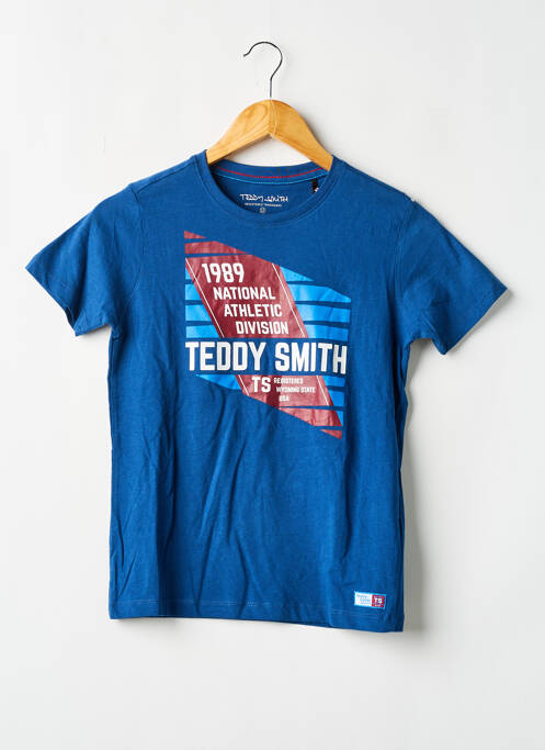 T-shirt sérigraphie floquée manches courtes bleu TEDDY SMITH garcon