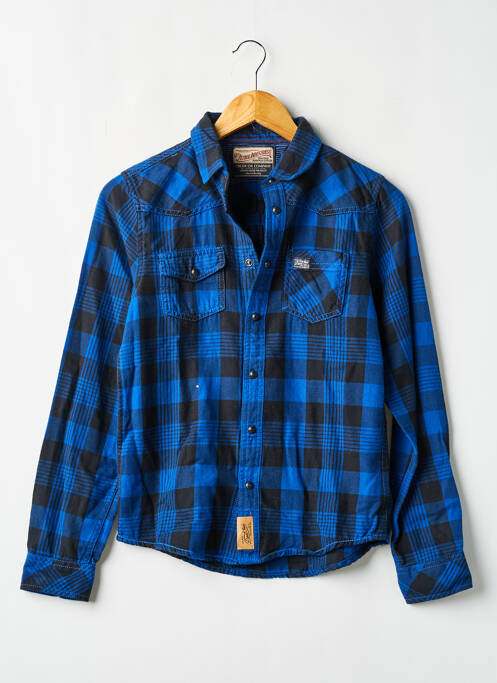 Chemise manches longues bleu PETROL INDUSTRIES pour garçon