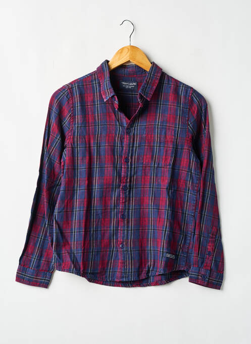Chemise manches longues rouge TEDDY SMITH pour garçon