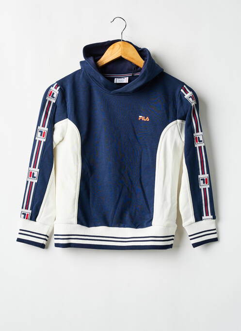 Sweat-shirt à capuche bleu FILA pour garçon