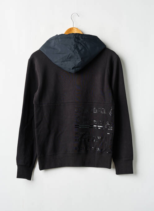 Sweat-shirt à capuche noir CHAMPION pour homme